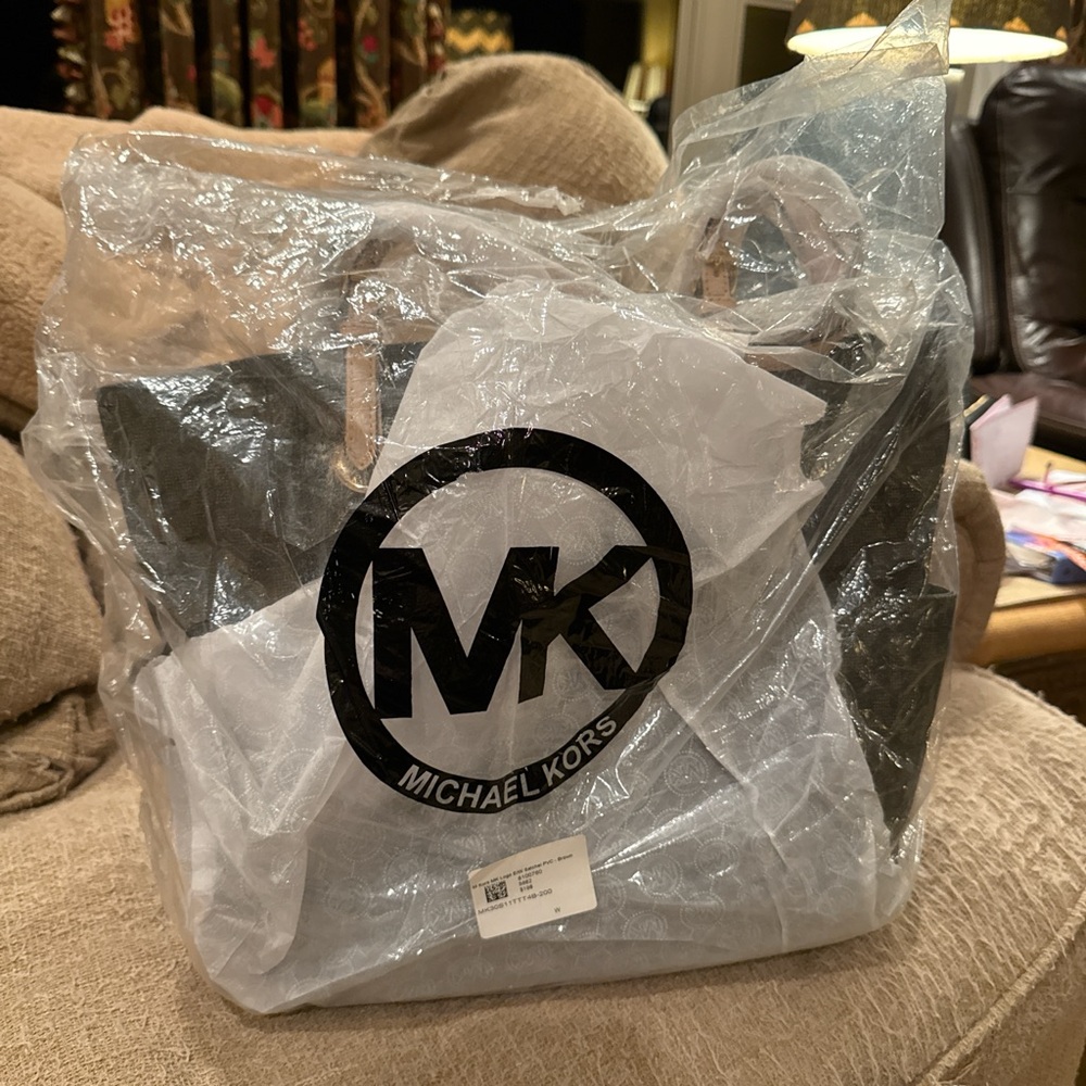 Michael Kors Dark Brown Signature Tote - Picture 10 of 10